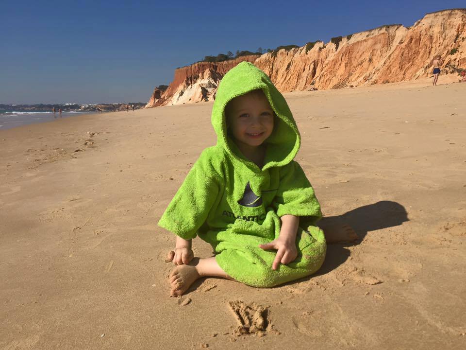 Atlantic Shore | Surf Poncho | Basic | Kids | Green 1