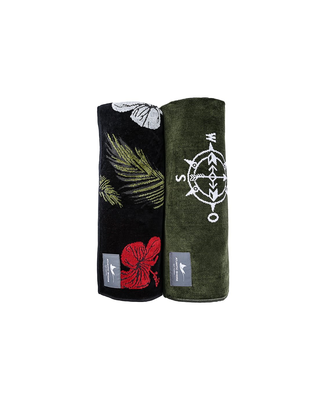 Atlantic Shore | Beach Towel | Handtuch | Hibiscus & Compass