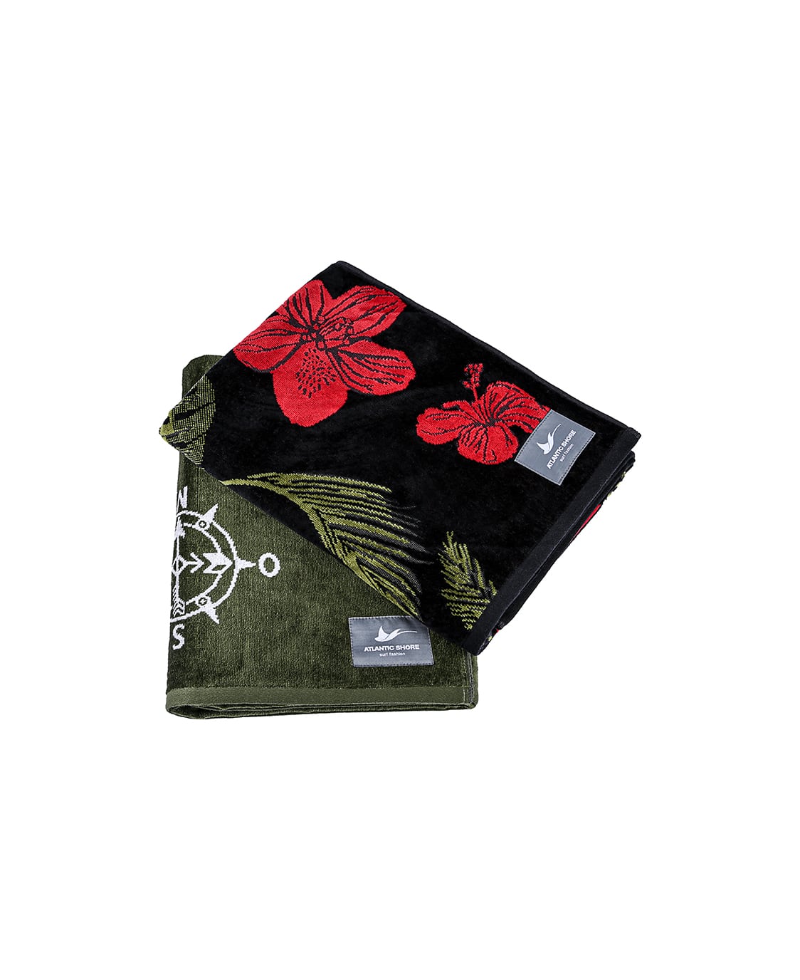 Atlantic Shore | Beach Towel | Handtuch | Hibiscus & Compass