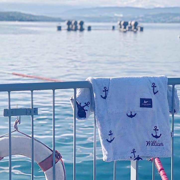 Atlantic Shore | Surf Poncho | Anchor | Kids | Offshore White