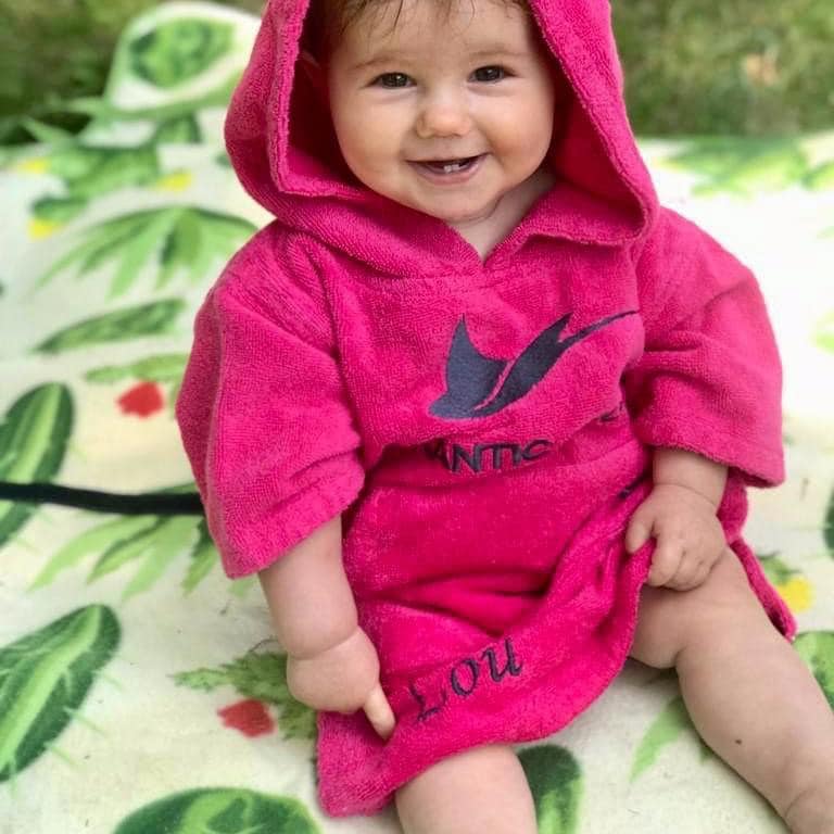 Atlantic Shore | Surf Poncho | Basic | Baby | Pink