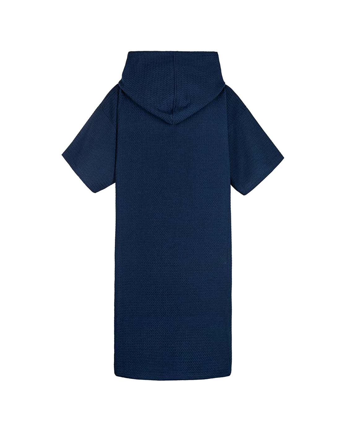 Atlantic Shore | Travel Poncho | Navy Blue Back